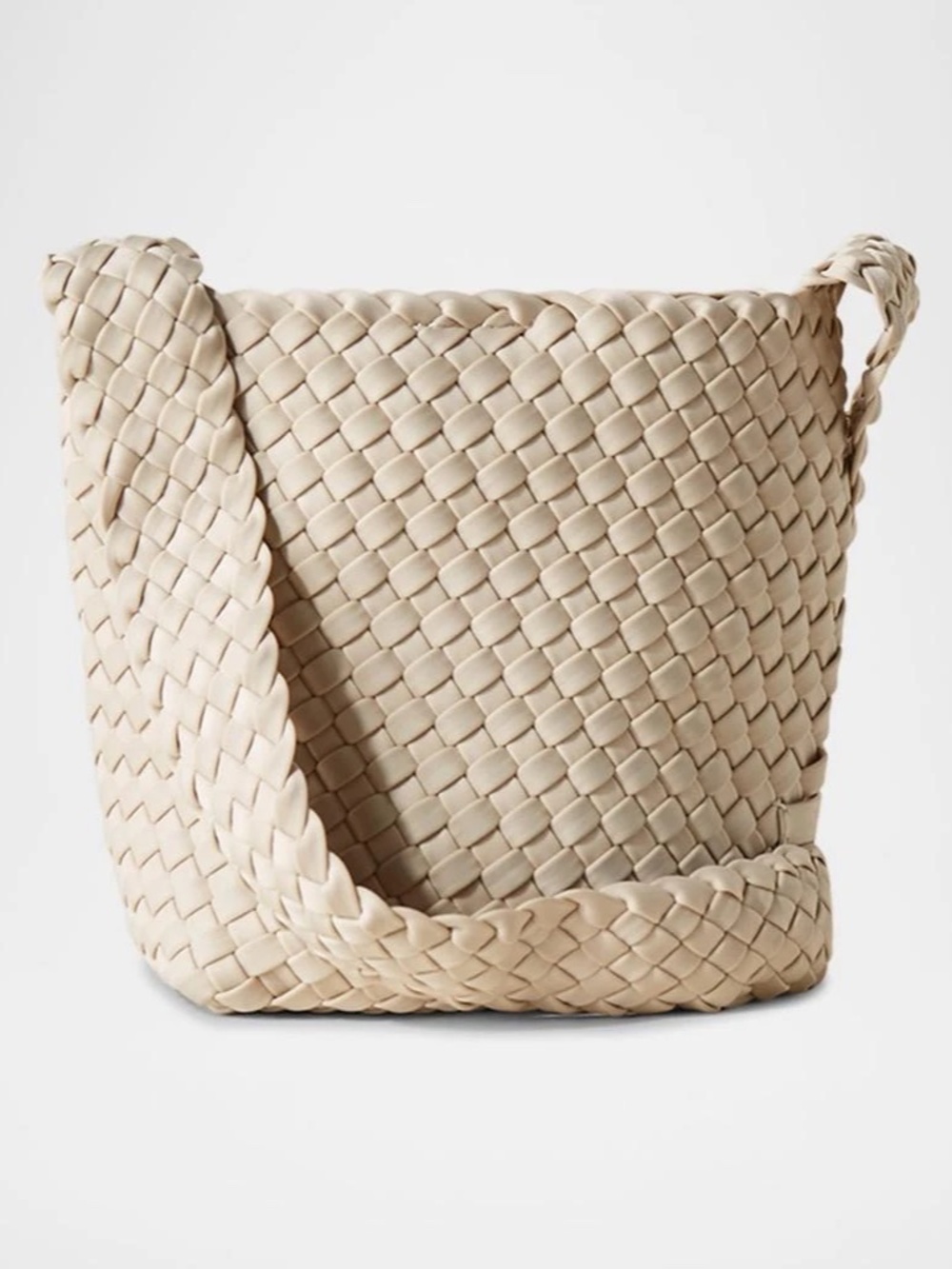 Naghedi Laguna Woven Crossbody Bag ~ Ecru